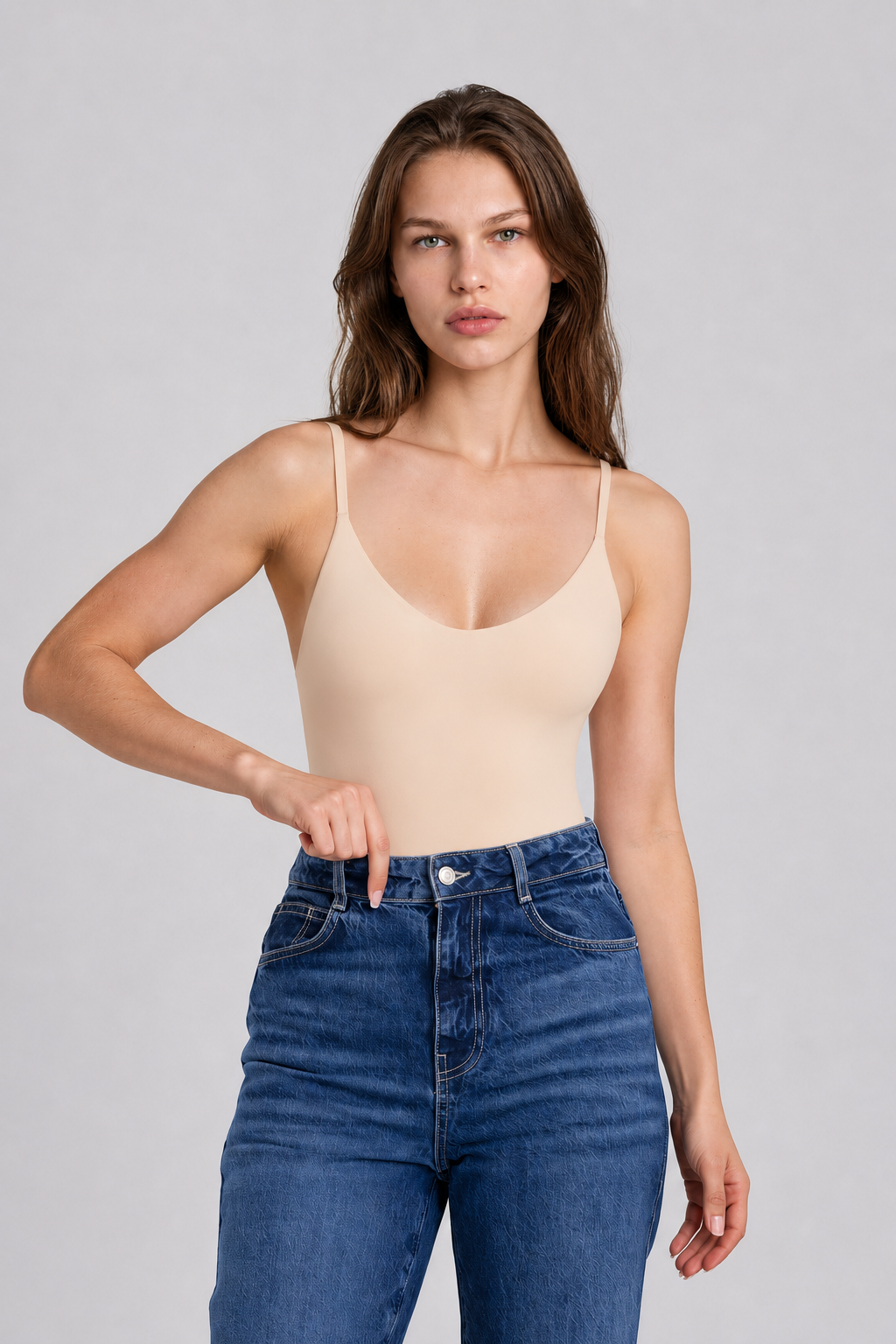 Melbes® Lazer Kesim Göğüs Destekli Body Korse 1010