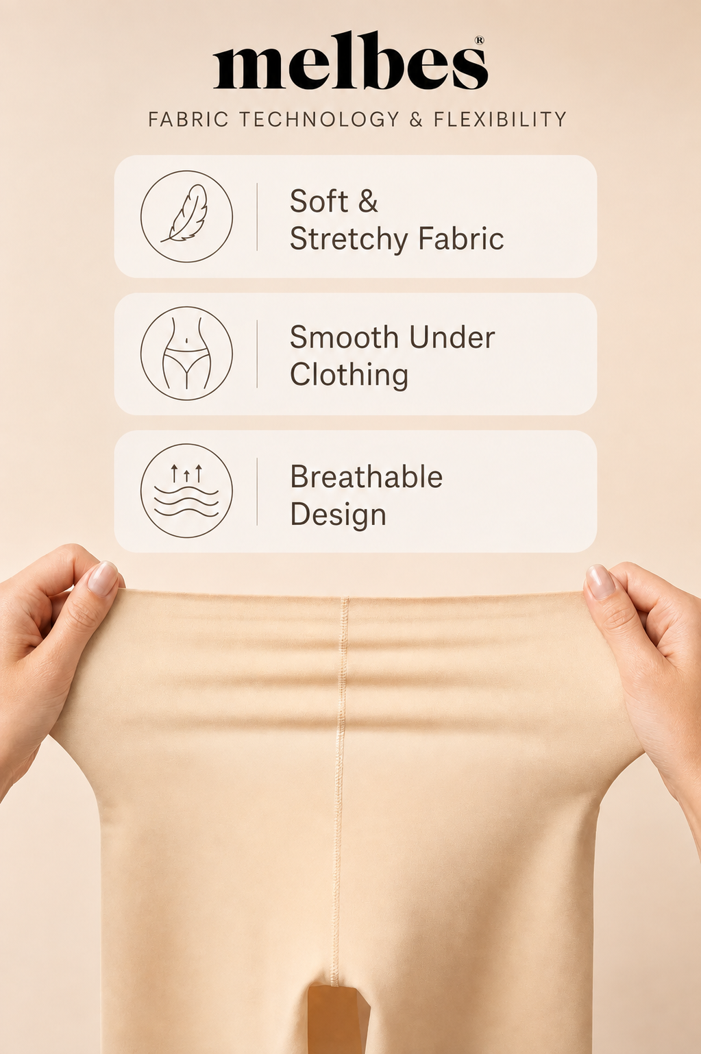 Melbes® Laser Cut Slip Shapewear 1007